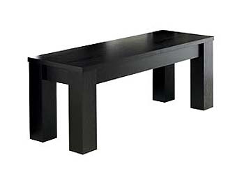 Furniture123 Calla Black Bench - FREE NEXT DAY DELIVERY