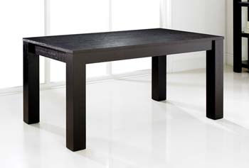 Furniture123 Calla Black Extending Dining Table