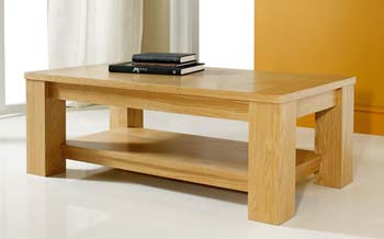 Furniture123 Calla Oak Coffee Table - FREE NEXT DAY DELIVERY