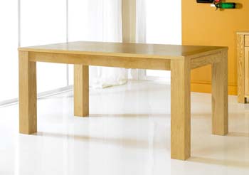 Furniture123 Calla Oak Dining Table - FREE NEXT DAY DELIVERY