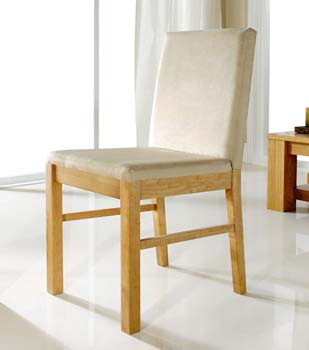 Furniture123 Calla Oak Upholstered Dining Chairs (pair) -
