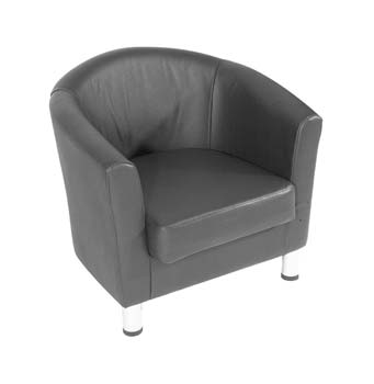 Furniture123 Cambridge 501 Leather Faced Reception Chair