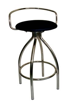 Furniture123 Capri 63 Stool with Padded Seat