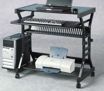 Furniture123 Carl Computer Desk in Black - FREE NEXT DAY