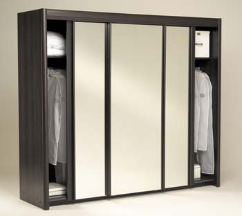 Furniture123 Carla Triple Wardrobe in Wenge
