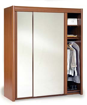 Carlene Double Wardrobe in Lugano Cherry