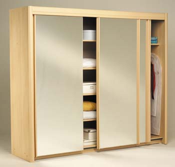 Furniture123 Carlene Triple Wardrobe in Light Beech