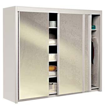 Furniture123 Carlene Triple Wardrobe in White