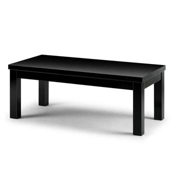 Furniture123 Casca Black Rectangular Coffee Table - FREE NEXT