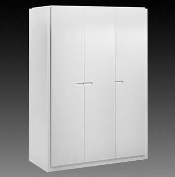 Furniture123 Casca High Gloss White 3 Door Wardrobe