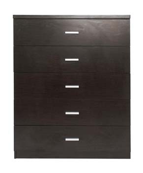 Furniture123 Cecily Wenge 5 Drawer Chest