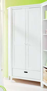 Furniture123 Cello White Corner Wardrobe