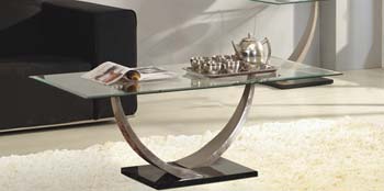 Furniture123 Chalta Rectangular Glass Coffee Table