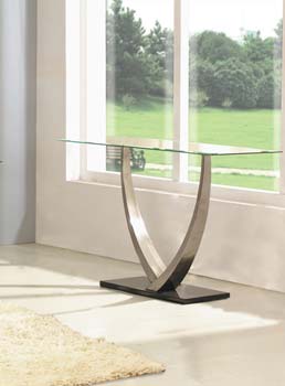 Chalta Rectangular Glass Console Table