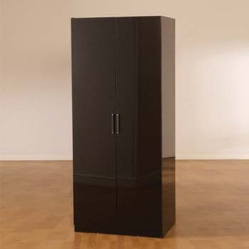Furniture123 Charisma High Gloss 2 Door Wardrobe in Black