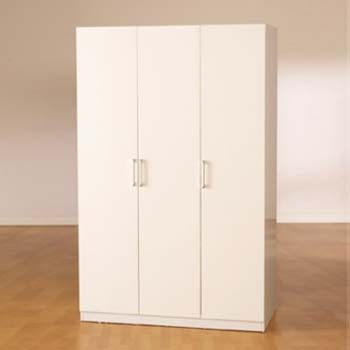 Furniture123 Charisma High Gloss 3 Door Wardrobe in White