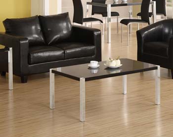Furniture123 Charisma High Gloss Coffee Table in Black