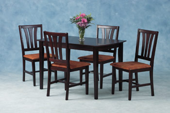 Furniture123 Chelsea Dining Set in Mahogany