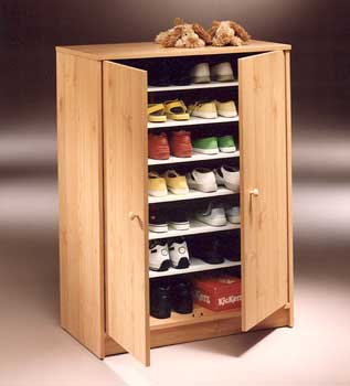 Furniture123 Cherry Shoe Cabinet 12410