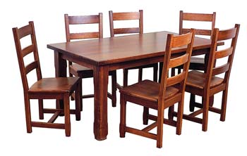 Furniture123 Chunky Rustic Dining Set