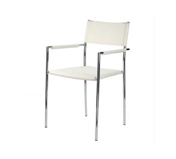 Cinata Dining Chair in White (set of 4) - FREE