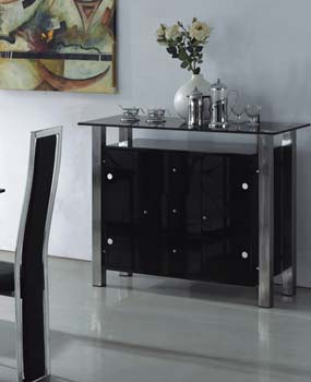 Furniture123 Citron Black 3 Door Sideboard