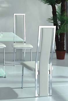 Furniture123 Citron White Dining Chairs (pair)
