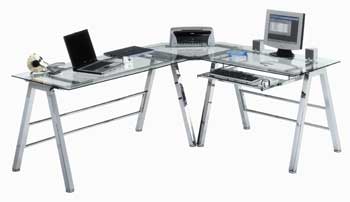 Computer Glass Line Desk CGL