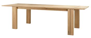 Furniture123 Conley Solid Oak Extending Dining Table