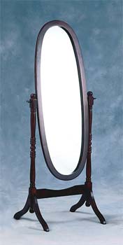 Furniture123 Contessa Cheval Mirror in Mahogany -