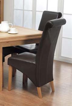 Corby Dining Chairs in Brown (pair)