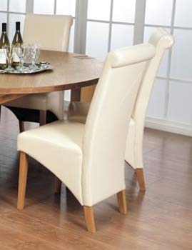 Furniture123 Corby Dining Chairs in Ivory (pair)