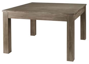 Furniture123 Cosmos Grey Tinted Solid Teak Square Dining Table