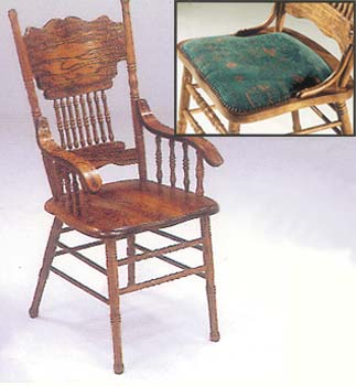 Furniture123 Country Collection Carved Back Carver Chair (217A)