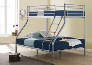 Furniture123 Dakota Triple Sleeper Metal Bunk Bed