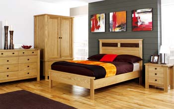 Furniture123 Danzer White Oak Bedroom Set