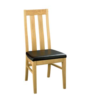 Furniture123 Danzer White Oak Slatted Dining Chairs (pair) -