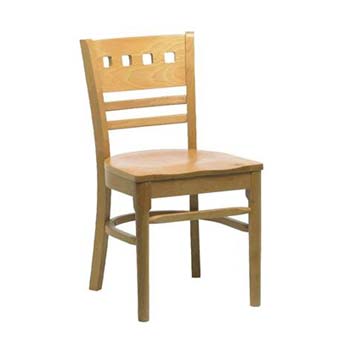 Dave Contract Dining Chair in Beech (pair)