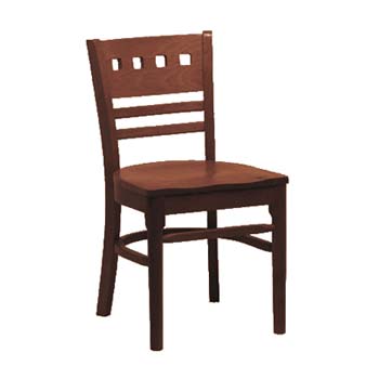 Furniture123 Dave Contract Dining Chair in Walnut (pair)