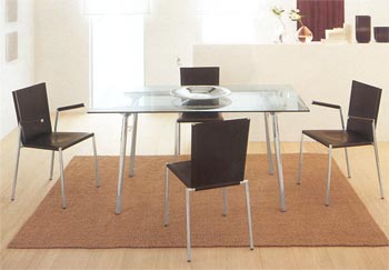 Furniture123 Del Vallo Dining Table - FREE NEXT DAY DELIVERY