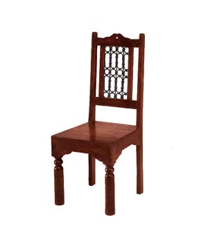 Ivana Tall Back Dining Chair in Purple Fabric