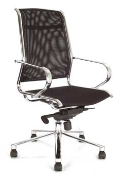 Furniture123 Designer Chrome 8001 Office Chair