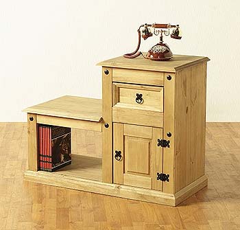 Furniture123 Diaz Pine Telephone Seat - WHILE STOCKS LAST! -