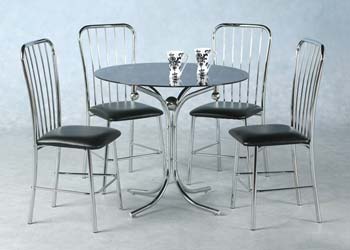 Furniture123 Divo Dining Set in Black - FREE NEXT DAY DELIVERY