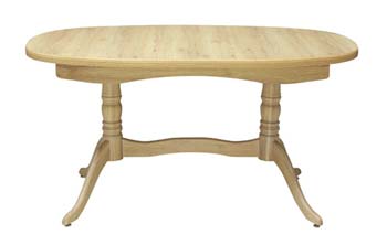 Furniture123 Dryden Extending Oval Dining Table in Oak
