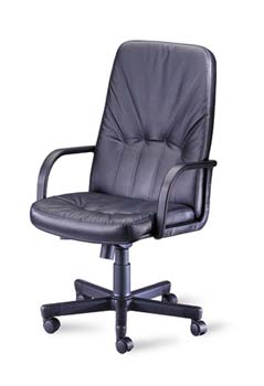Furniture123 Duke 300 Leather Faced Managers Chair