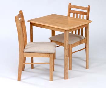 Furniture123 Dunstable Rectangular Dining Set in Light Wood