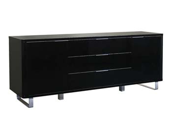 Furniture123 Edge Sideboard in Black - FREE NEXT DAY DELIVERY