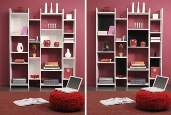 Furniture123 Elani Bookcase with Reversible Panels