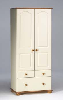 Furniture123 Elizabeth Cream 2 Door Combination Wardrobe